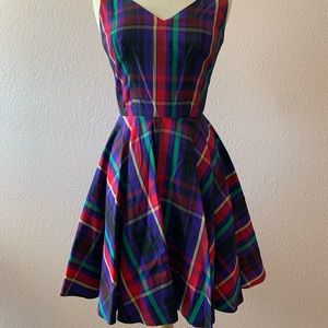 Vintage Plaid Dress